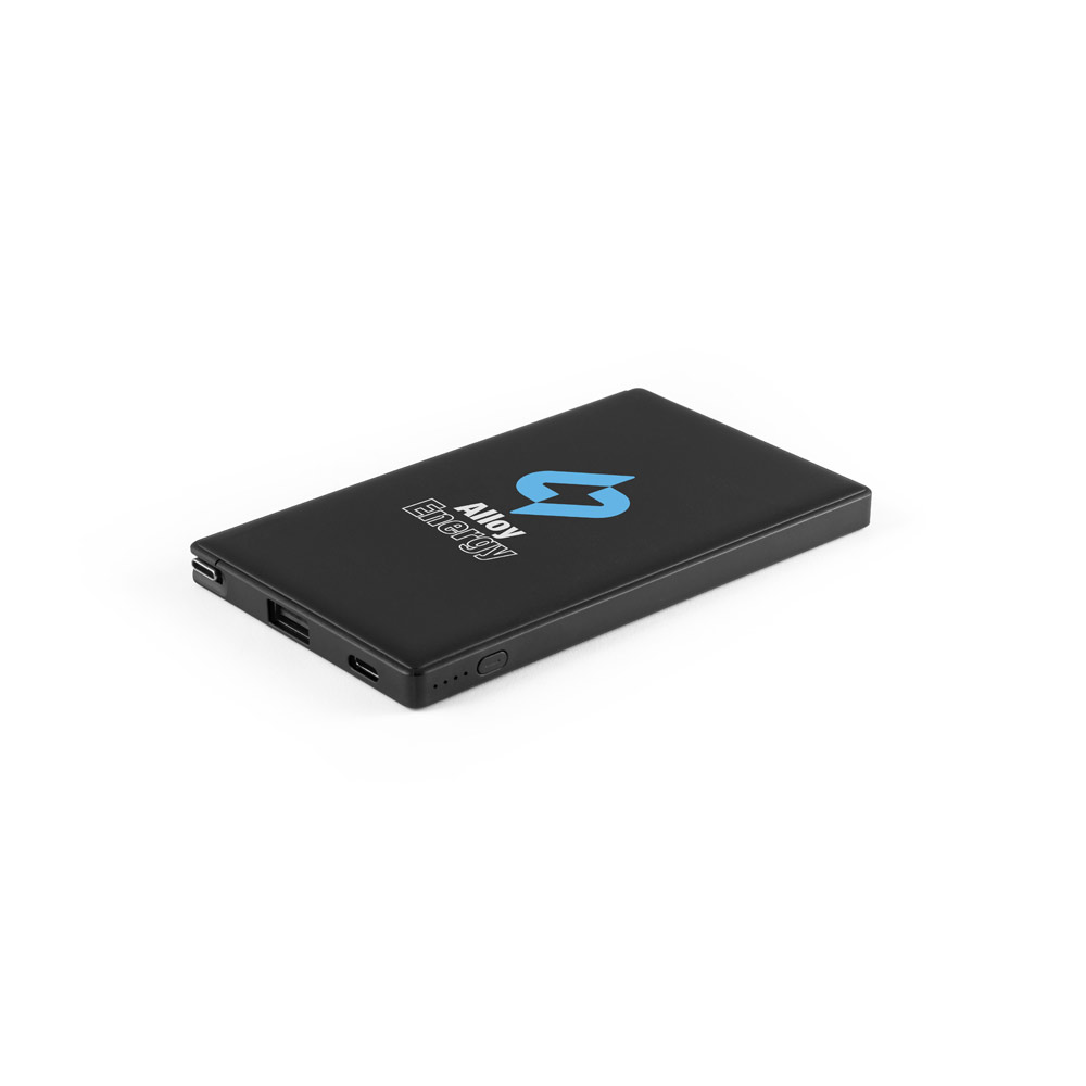 WIGNER. Power bank da 4'000 mAh in ABS riciclato (100% rABS)