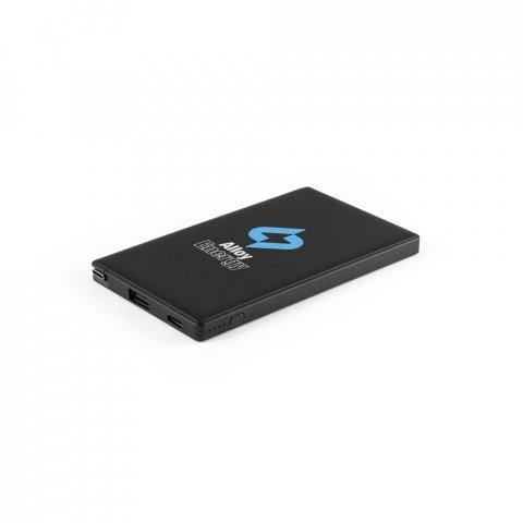 WIGNER. Power bank 4.000 mAh &sigma;&epsilon; &alpha;&nu;&alpha;&kappa;&upsilon;&kappa;&lambda;&omega;&mu;έ&nu;&omicron; ABS (100% rABS) - &Mu;&alpha;ύ&rho;&omicron;