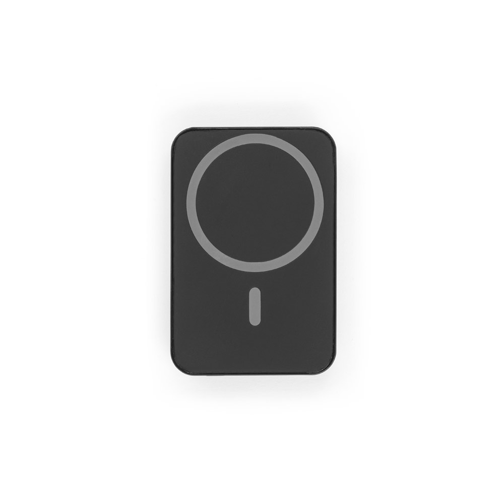 AMPERE 5. Power bank magnetico da 5'000 mAh con caricatore wireless superveloce da 15W in ABS riciclato (100% rABS)