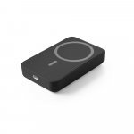 AMPERE 10. Magnetische Powerbank mit 10.000 mAh und superschnellem kabellosem Ladeger&auml;t (15 W) aus Recyceltes ABS (100% rABS) - Schwarz