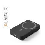 AMPERE 10. Power bank magn&eacute;tica 10.000 mAh com carregador wireless super r&aacute;pido 15W em ABS reciclado (100% rABS)