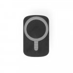 KOCH. Support pour smartphone de voiture avec chargeur magn&eacute;tique sans fil 15W en ABS recycl&eacute; (100 % rABS) - Noir