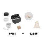 CAUBY. Cuffie wireless con ANC e 10 ore di durata della batteria con il ABS riciclato (100% rABS)