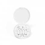 SYSTROM. Pециклиран ABS (100% rABS) супербърз кабел за зареждане и комплект адаптер - бял