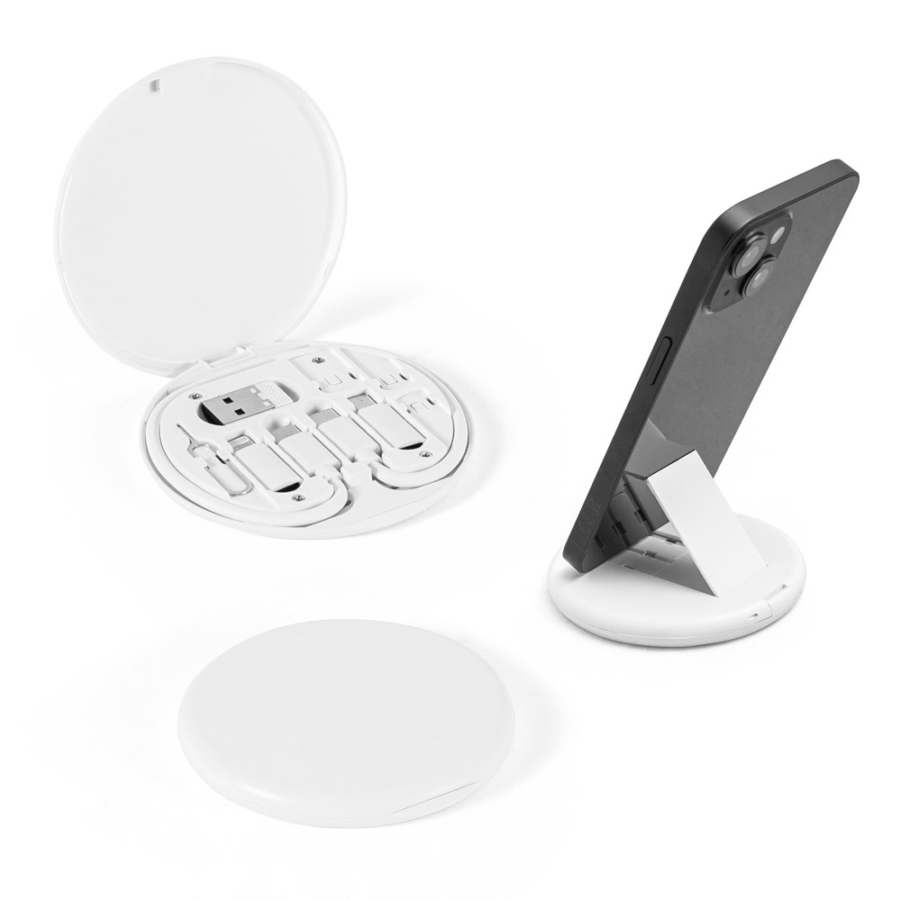 SYSTROM. Set adattatore e cavo di ricarica superveloce in ABS riciclato (100% rABS)