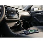 DIRAC. adapter med USB-A-port 18W og USB-C 20W i genbrugs-ABS (100% rABS)