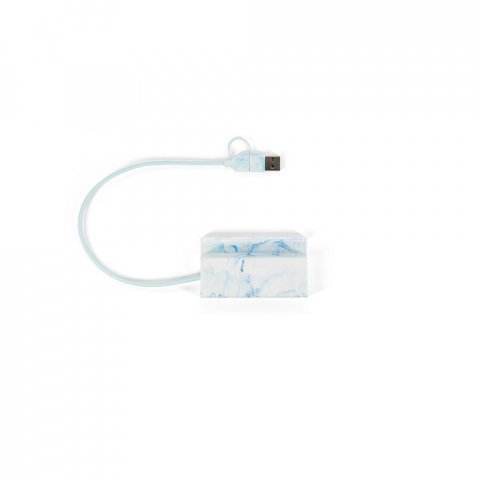 BERNERS HUB. Рециклиран ABS хъб с основни входове и изходи - разнороден