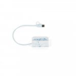 BERNERS HUB. Рециклиран ABS хъб с основни входове и изходи - разнороден