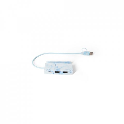 BERNERS HUB. Рециклиран ABS хъб с основни входове и изходи - разнороден