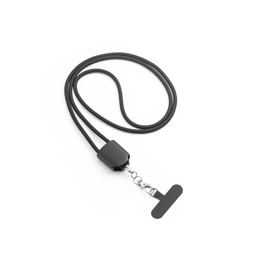 ZEWAIL. Cordino Lanyard con supporto per smartphone incluso, cavo USB-C e diversi adattatori in ABS riciclato e TPE riciclato