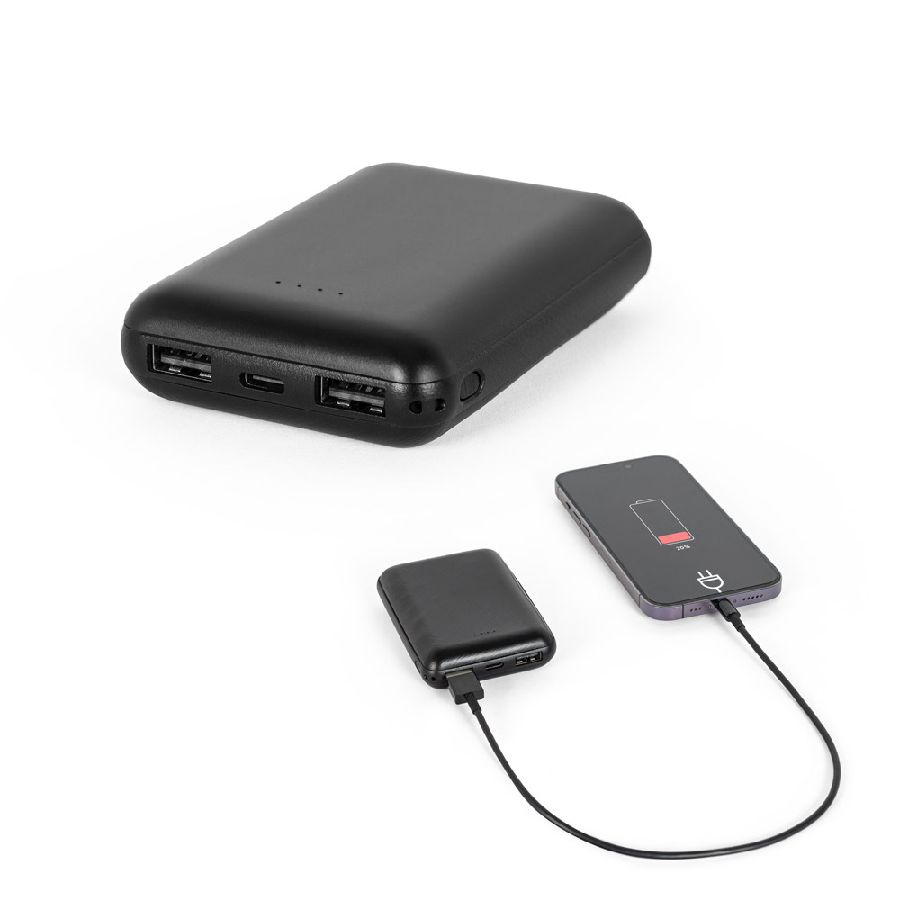 LEAKEY 8. Power bank 8'000 mAh in ABS riciclato (100% rABS)