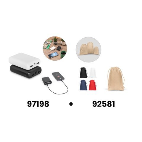 LEAKEY 10. Prenosiva baterija od 10.000 mAh i recikliranog ABS-a (100% rABS)