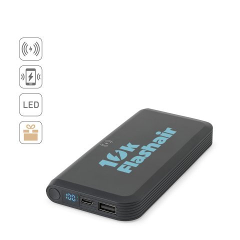 BECKER 10. Power bank 10.000 mAh &alpha;&pi;ό &alpha;&nu;&alpha;&kappa;&upsilon;&kappa;&lambda;&omega;&mu;έ&nu;&omicron; ABS (100% rABS) &mu;&epsilon; &alpha;&sigma;ύ&rho;&mu;&alpha;&tau;&omicron; &phi;&omicron;&rho;&tau;&iota;&sigma;&tau;ή 15W
