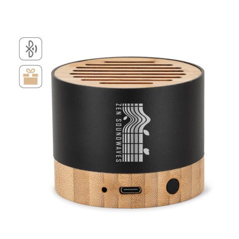 FERDINAND. Draagbare speaker van gerecycled aluminium (100% rAL) met een batterijduur van 3 uur