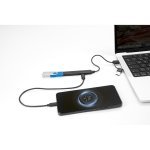 BENIOFF. A multifunctional hub that expands your device&rsquo;s connectivity, made from recycled PET (xxx% rPET) and recycled aluminium (xxx% rAL) - Black