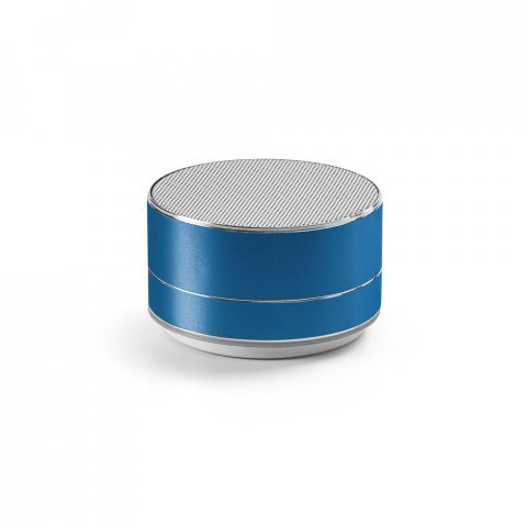 FLOREY. Portable 3W speaker with 4h battery life in recycled aluminium (100% rAL) and recycled ABS (100% rABS) - Blue