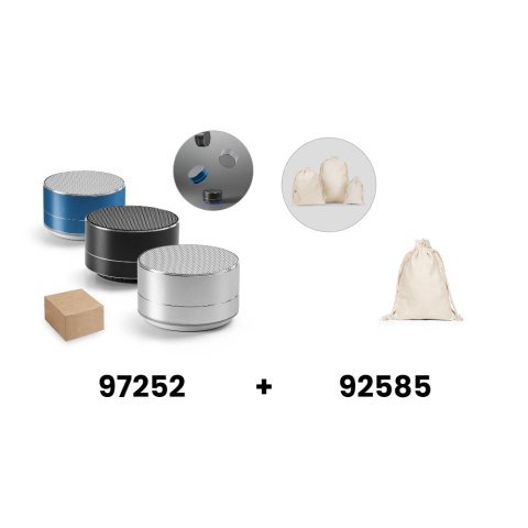 FLOREY. Difuzor portabil de 3W cu autonomie de 4h &icirc;n aluminiu reciclat (100% rAL) și ABS 100% reciclat (100% rABS)