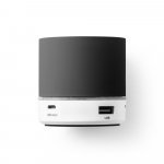 PEREY. ABS portable speaker with microphone - Black