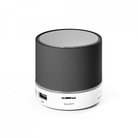 PEREY. ABS portable speaker with microphone - Black