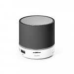 PEREY. ABS portable speaker with microphone - Black