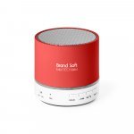 PEREY. ABS portable speaker with microphone - Red