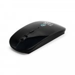 BLACKWELL. Battery-operated wireless mouse in recycled ABS (100% rABS) - Black