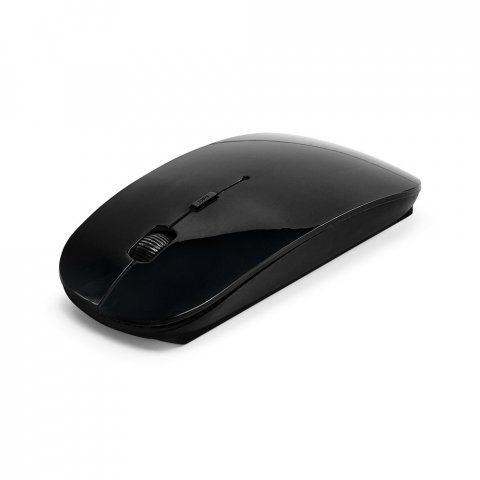 BLACKWELL. Battery-operated wireless mouse in recycled ABS (100% rABS) - Black