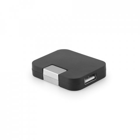 JANNES. HUB &mu;&epsilon; 4 &theta;ύ&rho;&epsilon;&sigmaf; USB-A &alpha;&pi;ό ABS - &Mu;&alpha;ύ&rho;&omicron;