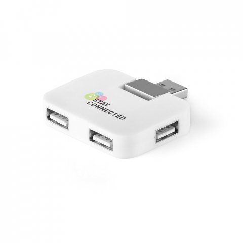 JANNES. HUB &mu;&epsilon; 4 &theta;ύ&rho;&epsilon;&sigmaf; USB-A &alpha;&pi;ό ABS - &Lambda;&epsilon;&upsilon;&kappa;ό