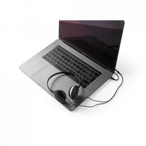 VOLTA. Слушалки с 1,2-метров ABS кабел - черно