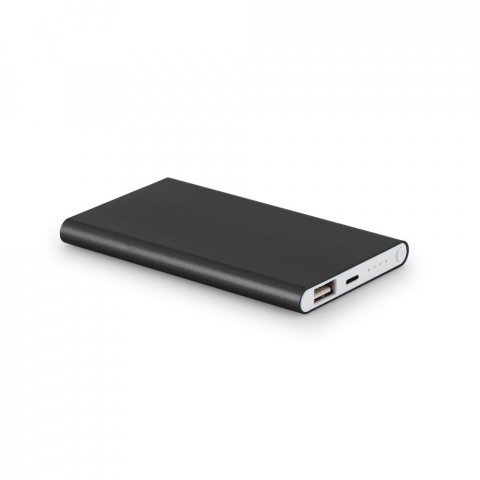 MARCET. Power bank slim 4.000 mAh &alpha;&pi;ό &alpha;&nu;&alpha;&kappa;&upsilon;&kappa;&lambda;&omega;&mu;έ&nu;&omicron; ABS (70% rABS) &kappa;&alpha;&iota; &alpha;&nu;&alpha;&kappa;&upsilon;&kappa;&lambda;&omega;&mu;έ&nu;&omicron; &alpha;&lambda;&omicron;&upsilon;&mu;ί&nu;&iota;&omicron; (30% rAL) - &Mu;&alpha;ύ&rho;&omicron;