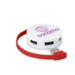 GARDNER. HUB com cabo e 4 portas USB-A em ABS