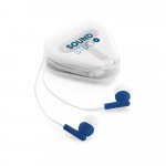 FARADAY. Słuchawki douszne z kablem ABS o długości 1,25 m - Szafirowy