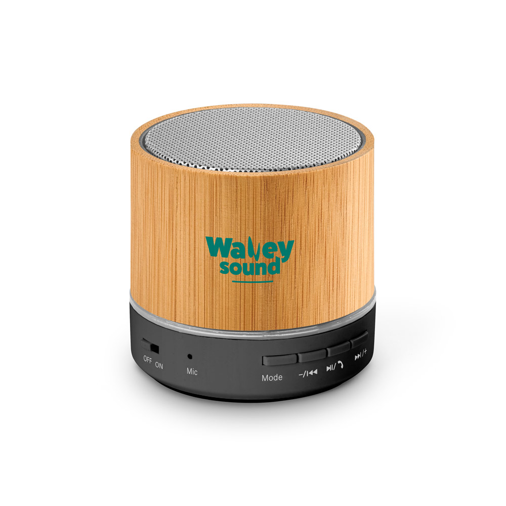 RE-GLASHOW. Altoparlante portatile da 3W con autonomia di 4h30m in ABS riciclato (100% rABS)