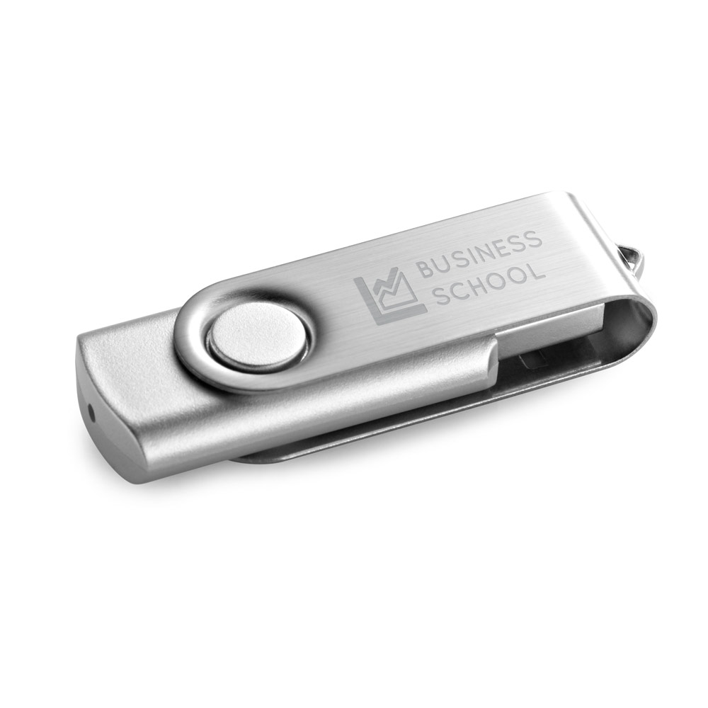 CLAUDIUS 4GB. Chiavetta USB da 4 GB con clip in metallo