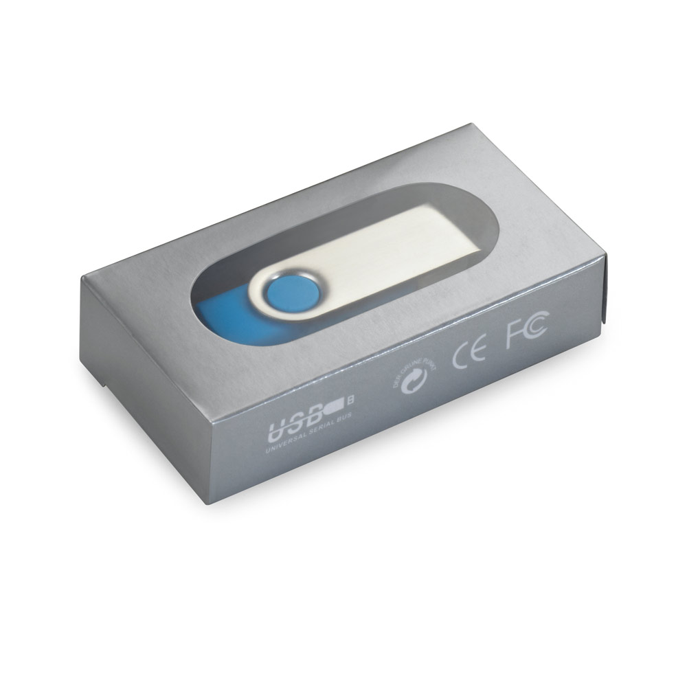 CLAUDIUS 8GB. Chiavetta USB da 8 GB con clip in metallo