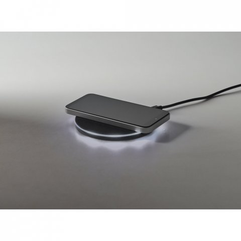BURNELL. Superschnelles 10W wireless Ladeger&auml;t aus ABS - Schwarz