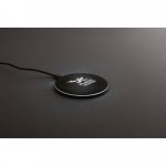 BURNELL. Superschnelles 10W wireless Ladeger&auml;t aus ABS - Schwarz