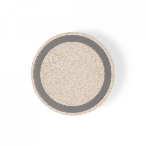 CUVIER. 15W wireless Ladeger&auml;t aus 65 % recyceltes ABS (65% rABS), 35 % Weizenstrohfasern - Natur