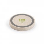 CUVIER. 15W wireless Ladeger&auml;t aus 65 % recyceltes ABS (65% rABS), 35 % Weizenstrohfasern - Natur