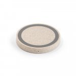 CUVIER. 15W wireless Ladeger&auml;t aus 65 % recyceltes ABS (65% rABS), 35 % Weizenstrohfasern - Natur