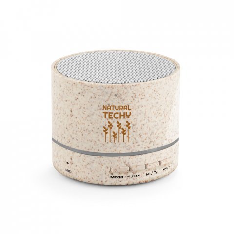 RE-LINEU. 3W draagbare luidspreker met 4u30m gebruiksduur in strovezel en gerecycled ABS (100% rABS) - Naturel