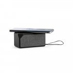 GRUBBS. ABS portable speaker with wireless charging - Black
