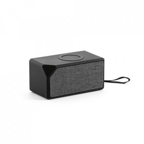 GRUBBS. ABS portable speaker with wireless charging - Black