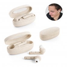 FOURIER. Безжични слушалки от влакна на пшенична слама и PP с 3-часов живот на батерията