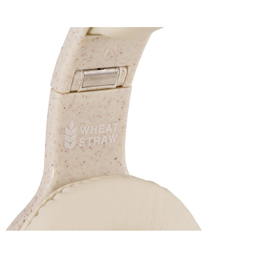 FEYNMAN. Cuffie wireless pieghevoli con batteria di 4 ore in paglia di grano e ABS