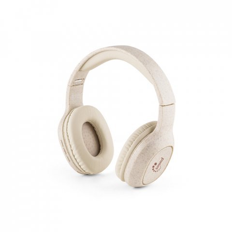 FEYNMAN. Сгъваеми безжични слушалки с 4-часов живот на батерията от пшенична слама и ABS - естествен