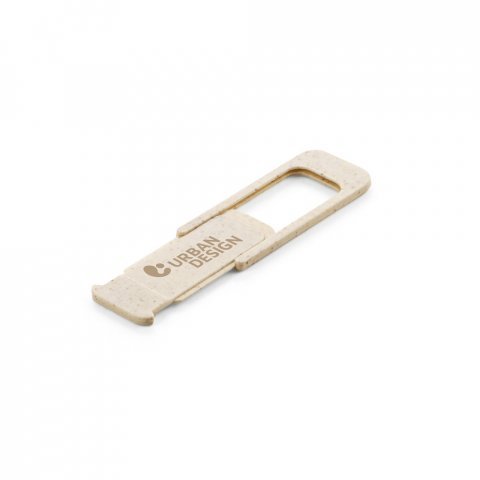 TOWNES. Wheat straw fibre and PP webcam protector - Natural