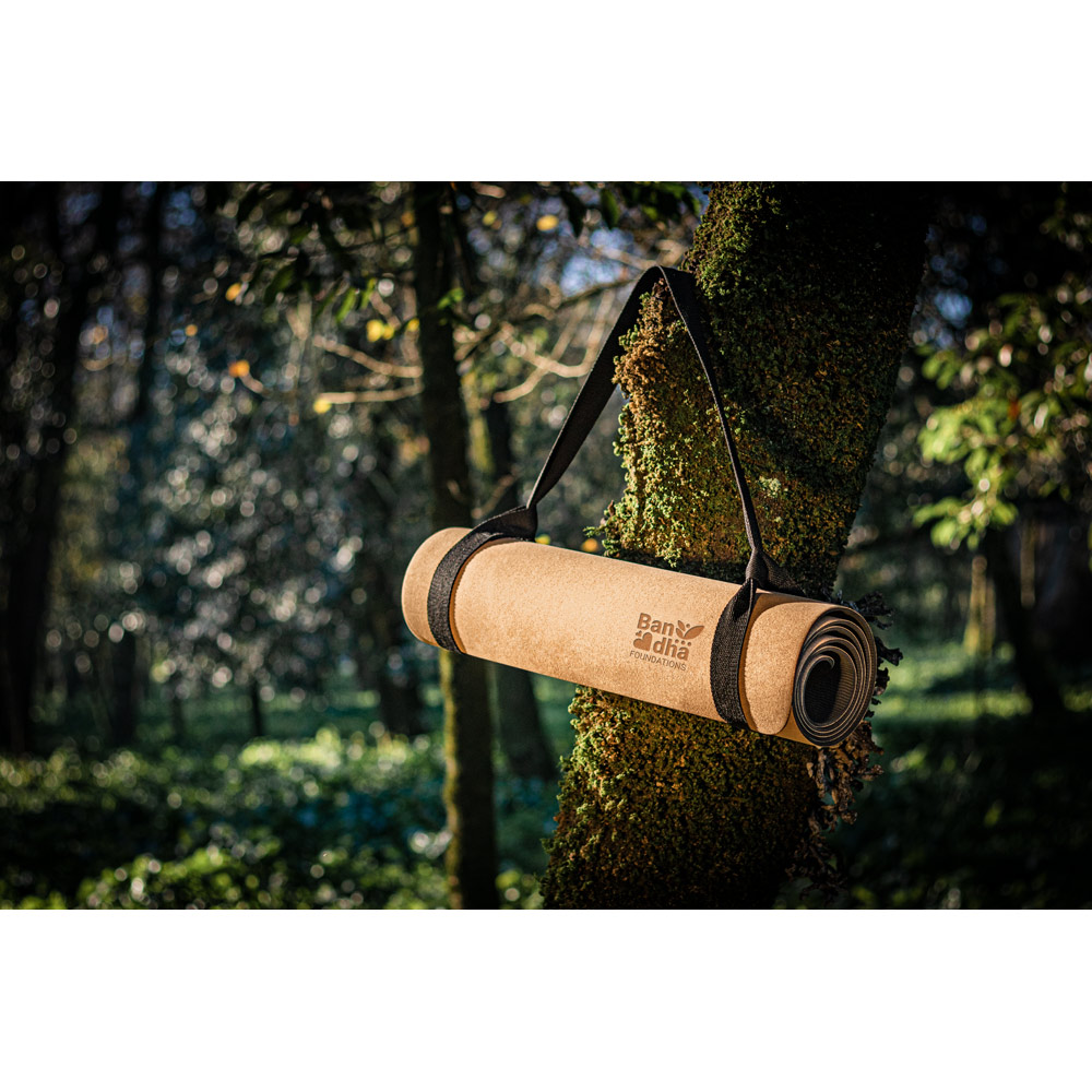 GERES. Tappetino per yoga in sughero e TPE, spessore fino a 3.7 mm