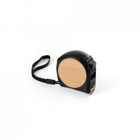 ODENSE V. 5 metre tapemeasure made from recycled ABS (100% rABS) and bamboo - Black